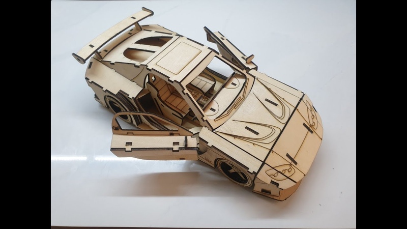 MAZDA RS7 TOKYO DRIFT laser cut wooden