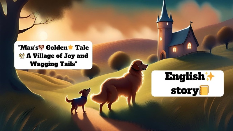 Maxs Golden Tale A Village of Joy and Wagging Tails English story Houch