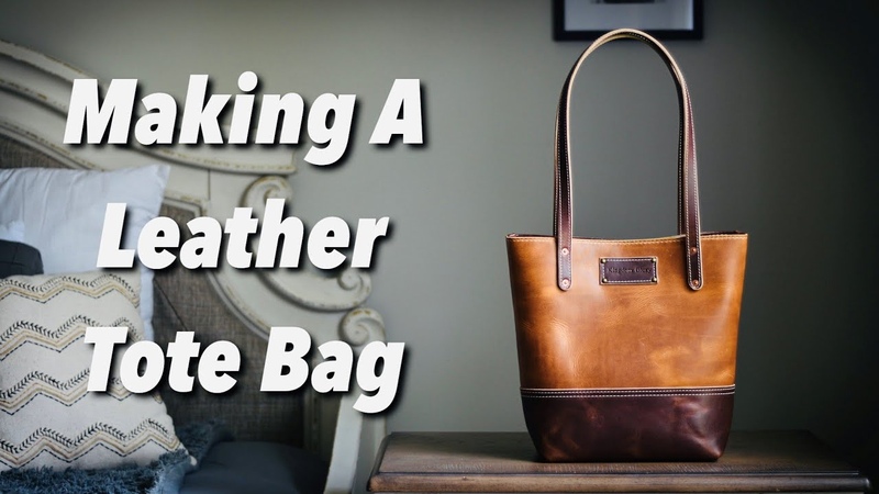 How to make a leather tote bag with interior liner Leather