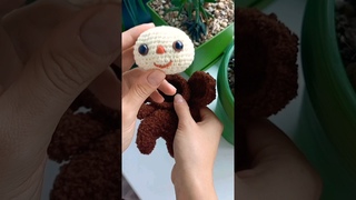 Самая простая игрушка крючком?  #вязаниекрючком #амигуруми #вяжемдетям #чебурашка #своимируками