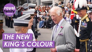 Charles Presents the New King’s Colour to Jersey Sea Cadets