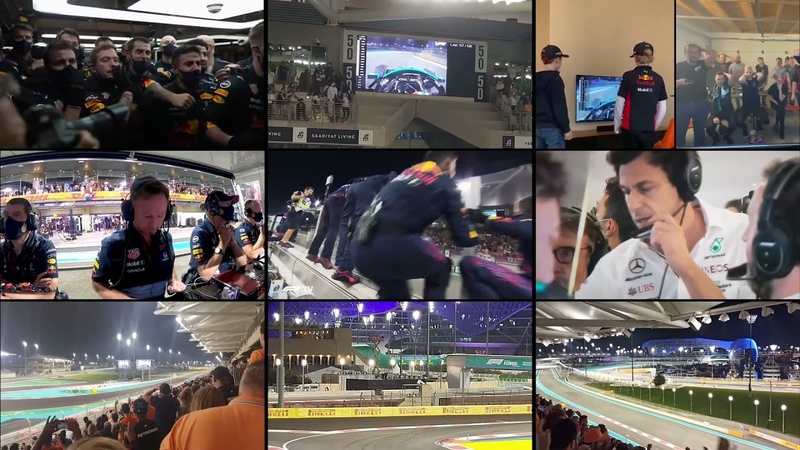 F1 2021 Abu Dhabi final lap battle,