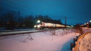 Электропоезд ЭП2Д-0095 ЦППК станция Яхрома