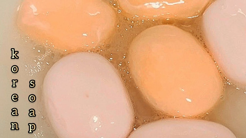 ASMR Korean soap Soap lathering Soaked soap Мыление и размокшее