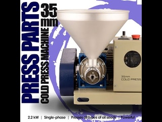 PRESS PARTS OF A SMALL CAPACITY COLD OIL PRESS MACHINE - 35MM - 8KG/H