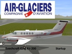 Beechcraft King Air 200 Air Glaciers Startup