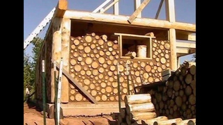 Как построить дом из дров своими руками