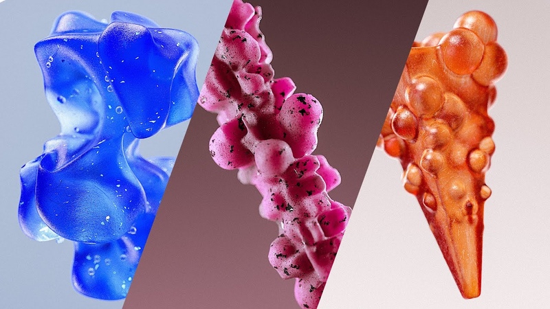 Organic Shapes Cinema 4 D, Redshift