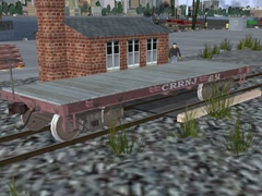 Wooden flatcar, CRRNJ