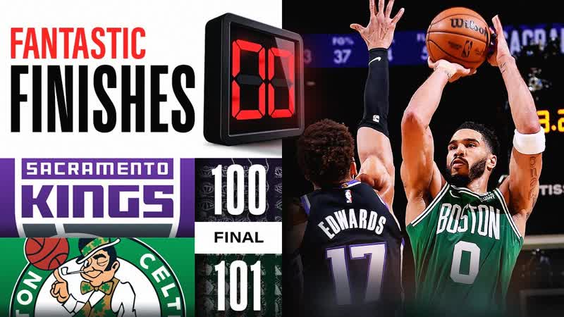 Final 5:49 CRAZY ENDING Kings vs Celtics , April 5,