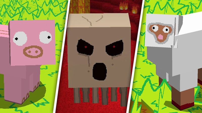 If Minecraft Graphics were made in MS Paint, 1, 2