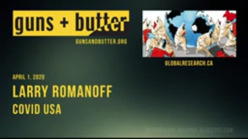 Larry Romanoff COVID USA Guns Butter ( 144 X 144 ).