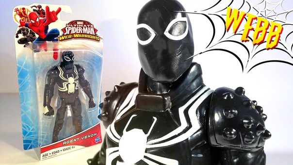 Ultimate Spider Man Web Warriors AGENT VENOM Action Figure