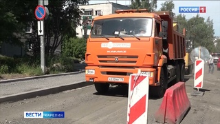 В Петрозаводске продолжается ремонт дорог