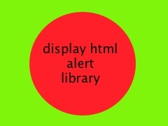 Display HTML Alert library