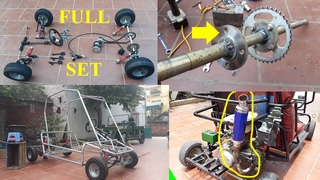 Homemade Go Kart at home / instructions for making the car Go kart