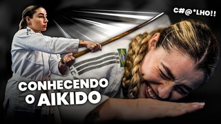 LUTADORA DE MUAY THAI NO AIKIDO | primeira aula / maria vieira