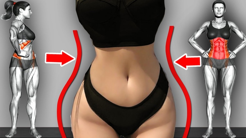 FAST STANDING ABS Workout For Small Waist Flat Belly Free Home Workout
