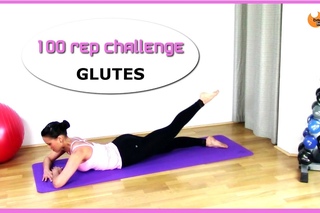 FREE Butt Glutes Buns Workout - BARLATES BODY BLITZ 100 Rep Challenge GLUTES with Linda Wooldridge