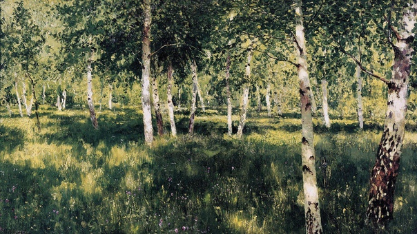исаак ильич левитан. берёзовая роща, 1885—1889.