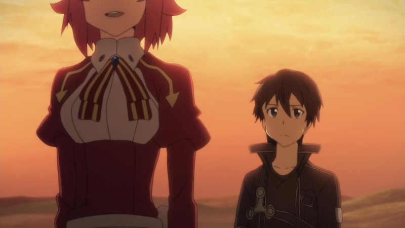 SAO (第07話) 手の暖かさ