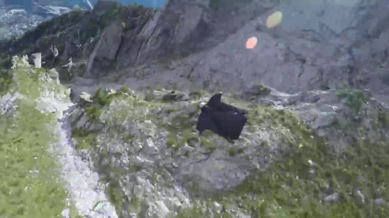 Go Pro Graham Dickinsons Insane Wingsuit Flight Follow Cam 1 of
