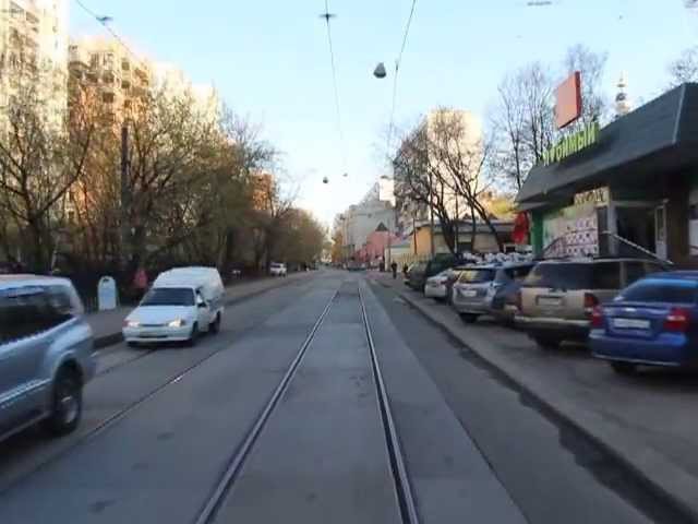 Трамвай 9. Метро Белорусская - МИИТ
