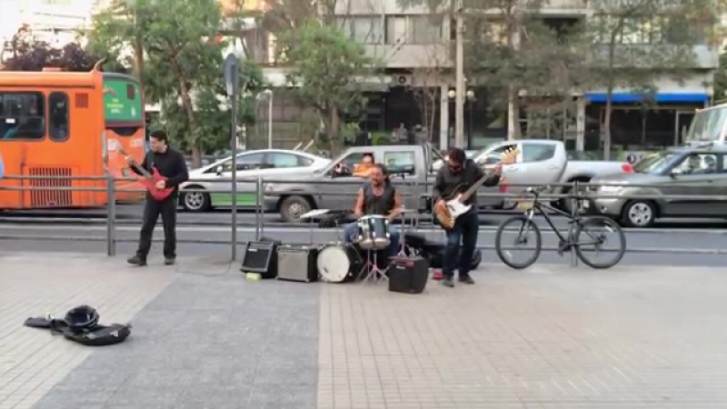 Street artists Highway star ( Deep Purple