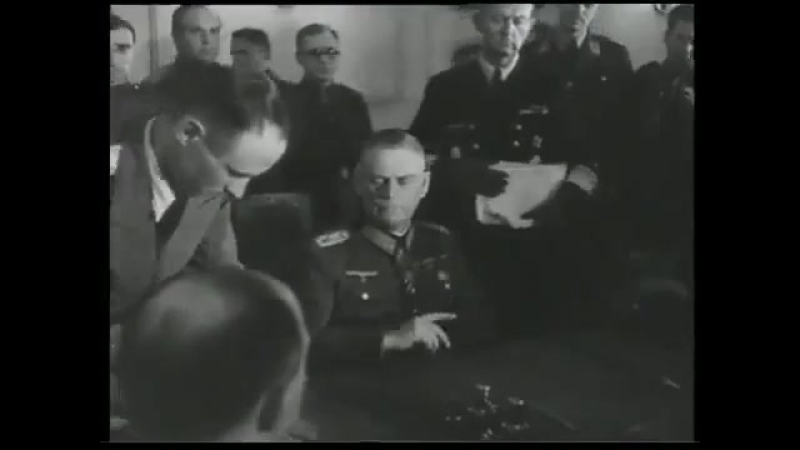 Подписание "Акта о безоговорочной капитуляции нацистской Германии" 08.05.1945
