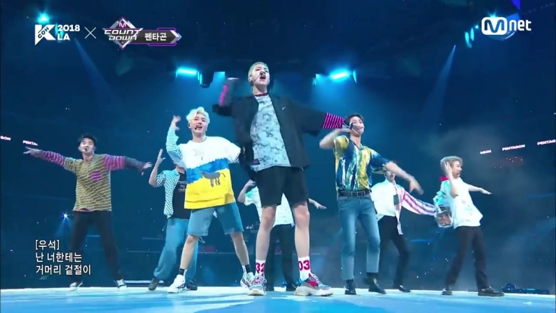 KCON 2018 LA PENTAGON INTRO Shine Remixㅣ KCON 2018 LA x M