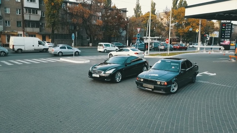 Infiniti G37 vs BMW E 34 (4, 4) Баварский Волк достоин