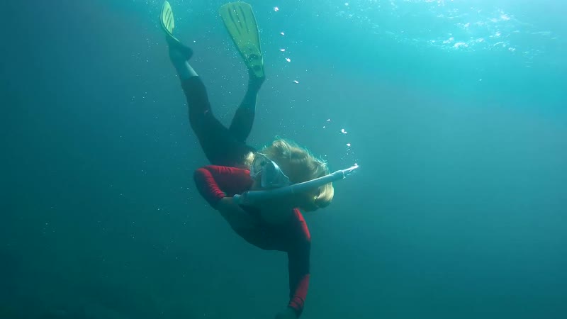Freediving in Sevastopol Polina 7 years, August 2018, фридайвинг 7 лет 7