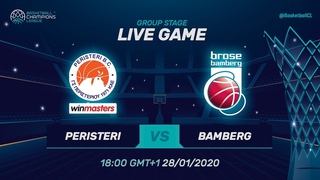 LIVE  - Peristeri winmasters v Brose Bamberg - Basketball Champions League 2019-20