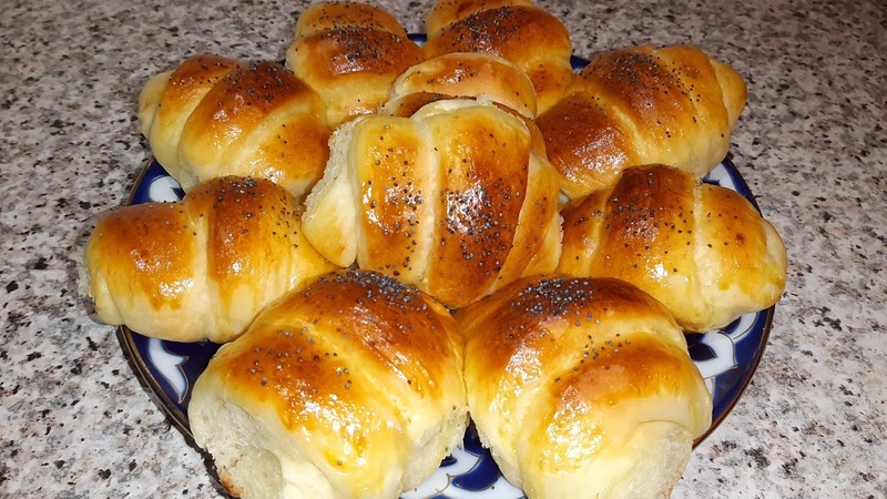 Воздужные булочки вкусно и легко bulochka tayyorlash, bulochka, булочка,
