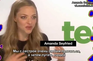 Amanda Seyfried and Mark Wahlberg Ted 2 — Interview #9 (MTV News) (Rus Sub)