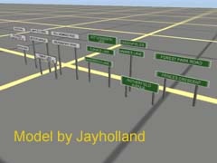 SR UK Road Nameboard 4ft 1 Line