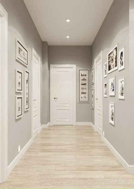 Коридор светлые двери фото Коридор светлые двери фото