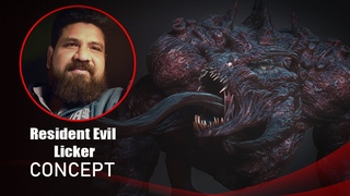 Resident Evil licker Concept | Dheep Studio | Muhammad Zahid Raza Khan | Zbrush-Time-Laps