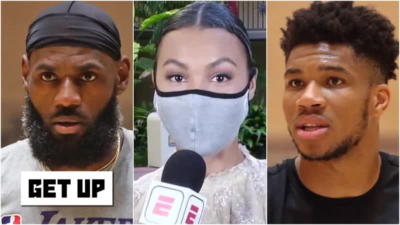 Malika Andrews talks Le Brons bid for MVP how Giannis is preparing for the restart, Get