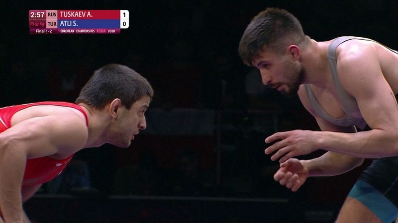 GOLD FS 57 kg: A. TUSKAEV ( RUS) v. S. ATLI (