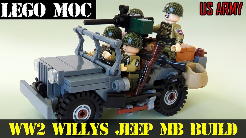 MOC LEGO WW2 WILLYS JEEP MB Military US Army Building