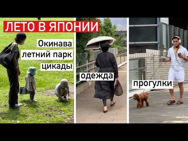 Японское лето. Улицы Токио: что носят. Летний парк: как