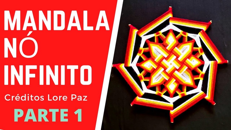 Como Fazer Mandala 8 pontas Nó Infinito PARTE 1 DIRETO ao